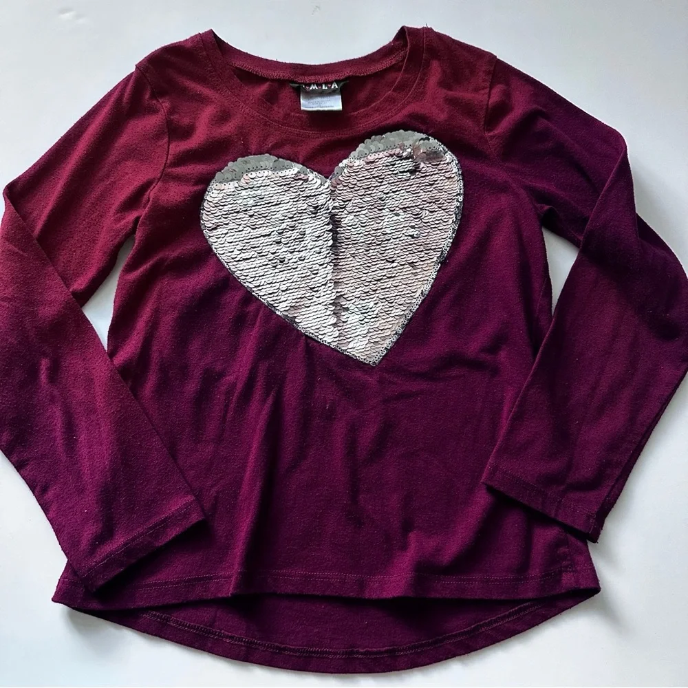 KMLA Sequin Heart Tee